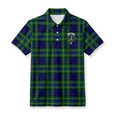 McNeil of Colonsay Modern Tartan Crest Birdseye Mesh Polo Shirt