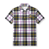 McPherson Dress Modern Tartan Crest Birdseye Mesh Polo Shirt