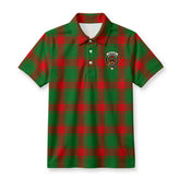 Middleton Modern Tartan Crest Birdseye Mesh Polo Shirt