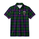 Morrison Modern Tartan Crest Birdseye Mesh Polo Shirt