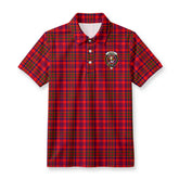 Murray of Tulloch Modern Tartan Crest Birdseye Mesh Polo Shirt