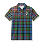 Norvel (or Norvill) Tartan Crest Birdseye Mesh Polo Shirt