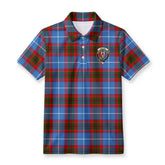 Preston Tartan Crest Birdseye Mesh Polo Shirt