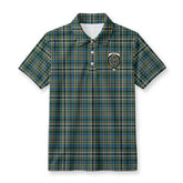 Scott Green Ancient Tartan Crest Birdseye Mesh Polo Shirt