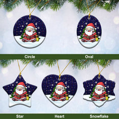 Spirit of Scotland Tartan Christmas Ceramic Ornament - Scottish Santa Style