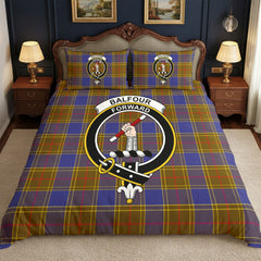 Balfour Modern Tartan Crest Bedding Set