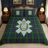 Black Watch Tartan Crest Bedding Set