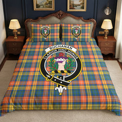 Buchanan Ancient Tartan Crest Bedding Set