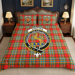 Chattan Tartan Crest Bedding Set
