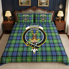 Gordon Old Ancient Tartan Crest Bedding Set