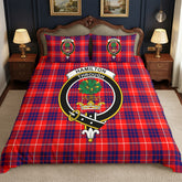 Hamilton Modern Tartan Crest Bedding Set