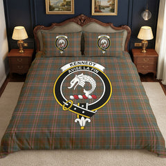 Kennedy Weathered Tartan Crest Bedding Set