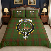 Maxwell Hunting Tartan Crest Bedding Set