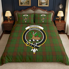 Maxwell Hunting Tartan Crest Bedding Set