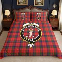 Reid Modern Tartan Crest Bedding Set