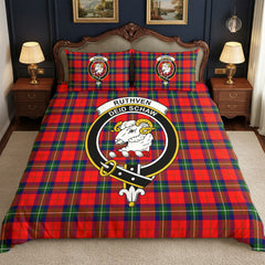 Ruthven Modern Tartan Crest Bedding Set