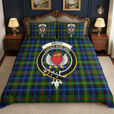Smith Modern Tartan Crest Bedding Set