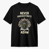 Adam Tartan Crest 2D T-shirt - Never Underestimate Style