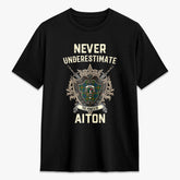 Aiton Tartan Crest 2D T-shirt - Never Underestimate Style