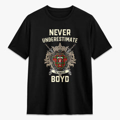 Boyd Modern Tartan Crest 2D T-shirt - Never Underestimate Style
