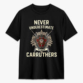 Carruthers Tartan Crest 2D T-shirt - Never Underestimate Style