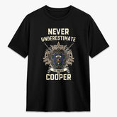 Cooper Tartan Crest 2D T-shirt - Never Underestimate Style