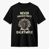 Dalrymple Tartan Crest 2D T-shirt - Never Underestimate Style