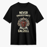 Dalzell Tartan Crest 2D T-shirt - Never Underestimate Style