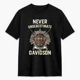 Davidson Dress Dancers Tartan Crest 2D T-shirt - Never Underestimate Style
