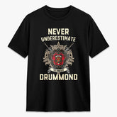 Drummond Modern Tartan Crest 2D T-shirt - Never Underestimate Style