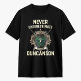 Duncanson Tartan Crest 2D T-shirt - Never Underestimate Style