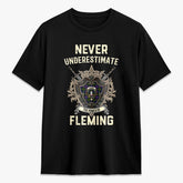 Fleming Tartan Crest 2D T-shirt - Never Underestimate Style