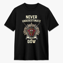 Gow (of Skeoch) Tartan Crest 2D T-shirt - Never Underestimate Style
