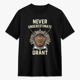 Grant Ancient Tartan Crest 2D T-shirt - Never Underestimate Style