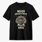 Haig Check Tartan Crest 2D T-shirt - Never Underestimate Style