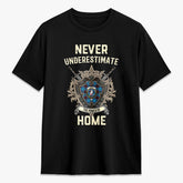 Home Ancient Tartan Crest 2D T-shirt - Never Underestimate Style