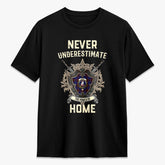 Home Modern Tartan Crest 2D T-shirt - Never Underestimate Style