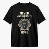Hope Tartan Crest 2D T-shirt - Never Underestimate Style