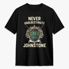 Johnstone Ancient Tartan Crest 2D T-shirt - Never Underestimate Style
