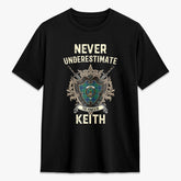 Keith Ancient Tartan Crest 2D T-shirt - Never Underestimate Style