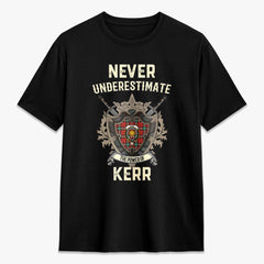 Kerr Ancient Tartan Crest 2D T-shirt - Never Underestimate Style