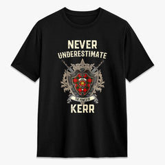 Kerr Modern Tartan Crest 2D T-shirt - Never Underestimate Style