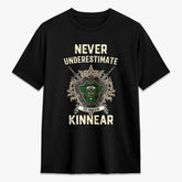 Kinnear Tartan Crest 2D T-shirt - Never Underestimate Style