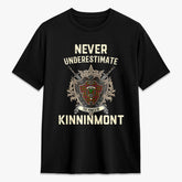 Kinninmont Tartan Crest 2D T-shirt - Never Underestimate Style