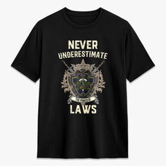 Laws Tartan Crest 2D T-shirt - Never Underestimate Style