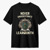 Learmonth Tartan Crest 2D T-shirt - Never Underestimate Style