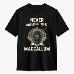 MacCallum Modern Tartan Crest 2D T-shirt - Never Underestimate Style