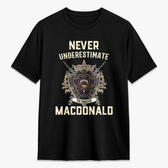MacDonald Modern Tartan Crest 2D T-shirt - Never Underestimate Style