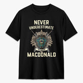 MacDonald of the Isles Hunting Ancient Tartan Crest 2D T-shirt - Never Underestimate Style