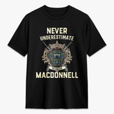 MacDonnell of Glengarry Ancient Tartan Crest 2D T-shirt - Never Underestimate Style